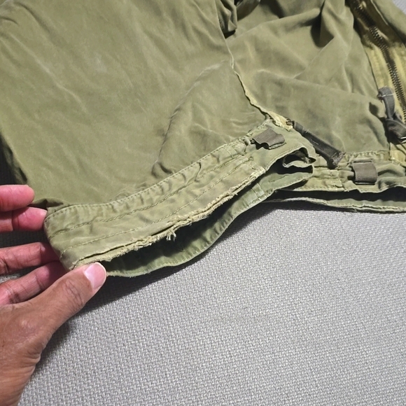 Abercrombie and Fitch Vintage Army Green Paratroop Cargo Pants Men' Size Medium - Picture 12 of 17